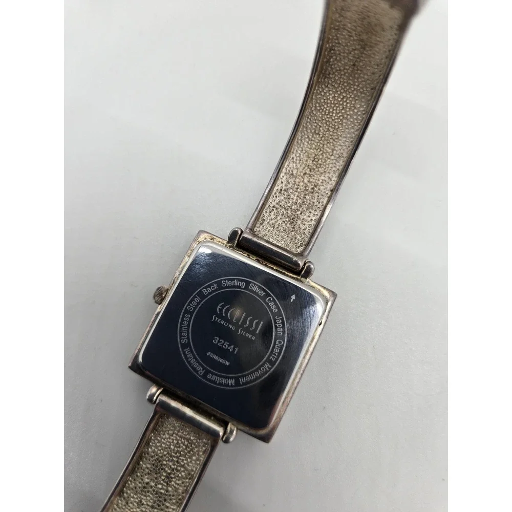 Ecclissi H126 Sterling Silver Gold Plated Bangle Watch Women's Quartz 925